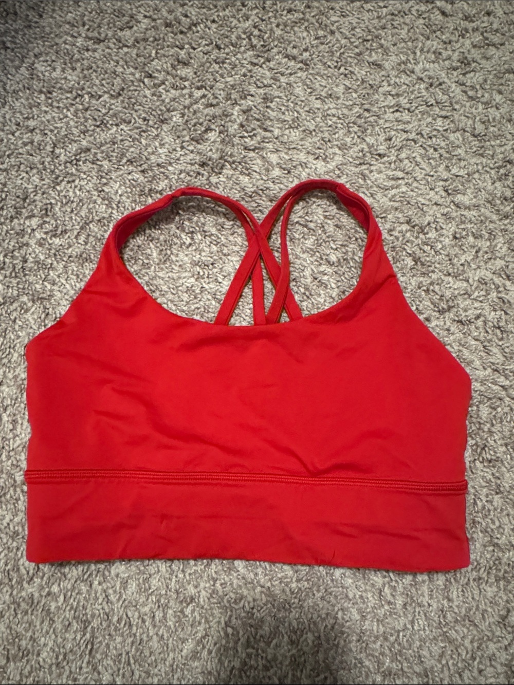 lululemon athletica Red Strappy Sports Bra